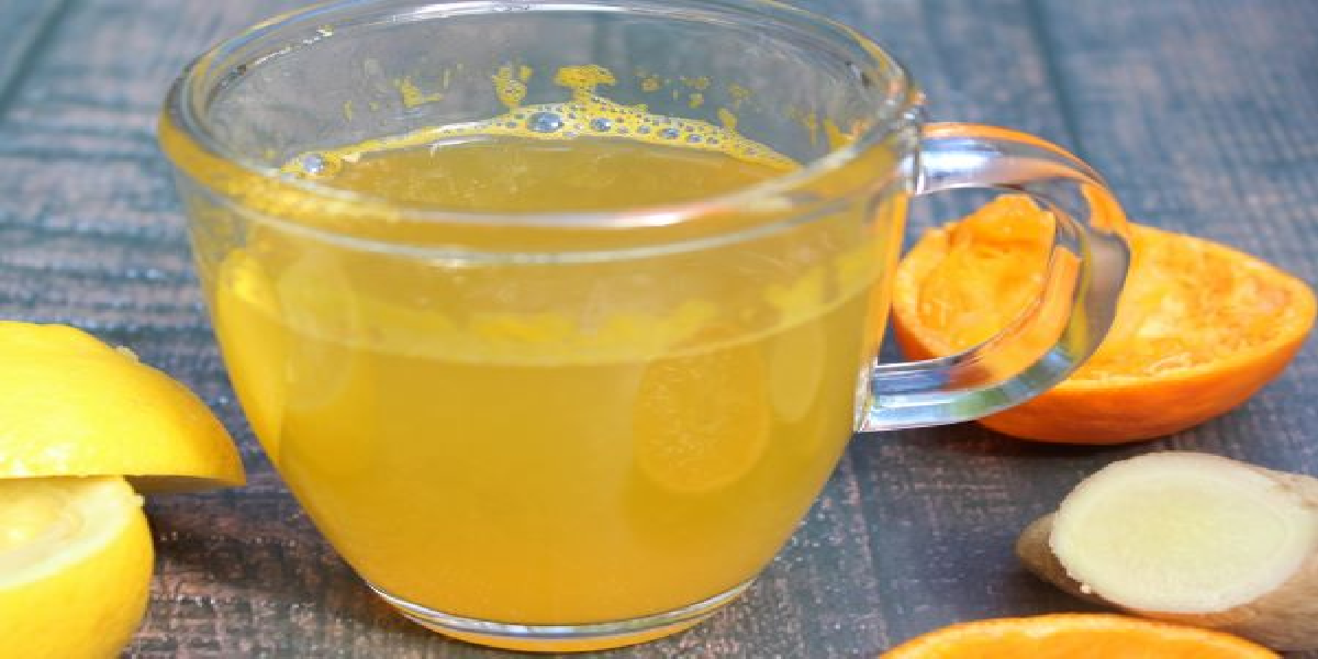 Chá de laranja com gengibre para gripe