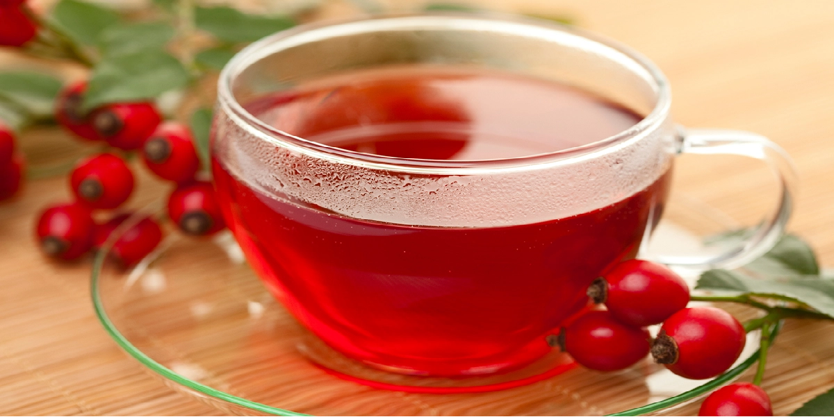 Chá de rosa mosqueta para gripe e resfriados