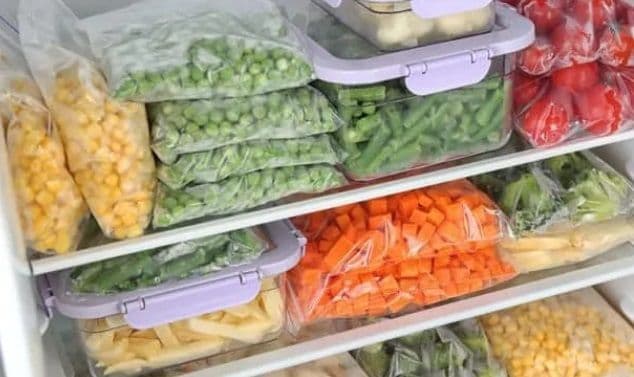 Frutas e legumes que podemos congelar 