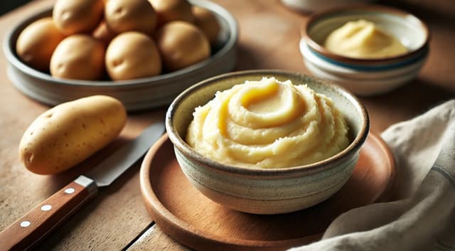 Purê de batata simples e cremoso