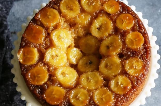 Bolo de banana com laranja