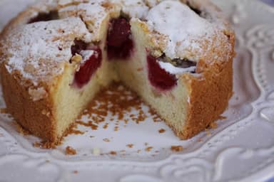 Bolo de morangos