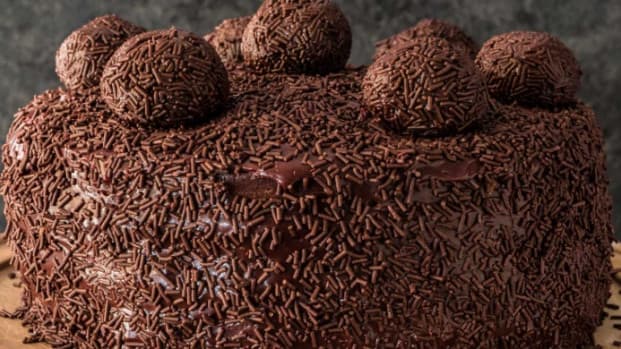 Bolo fofinho de Brigadeiro