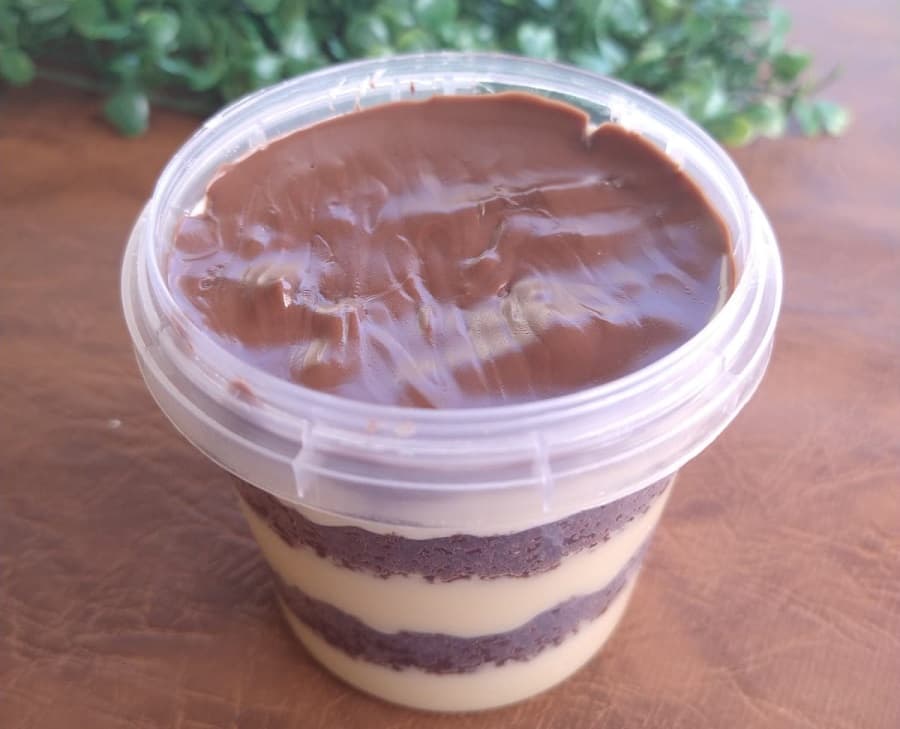Receita de bolo no pote de Ninho com Nutella