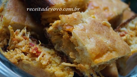 Torta de Frango cremosa