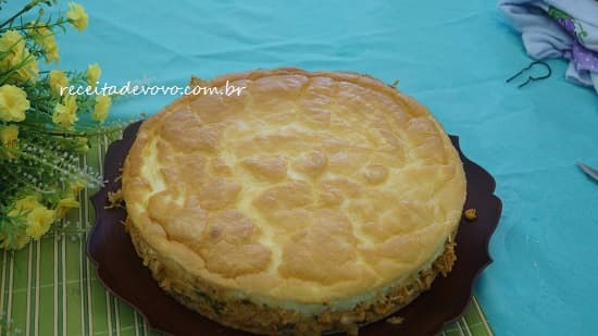 Torta de Frango cremosa
