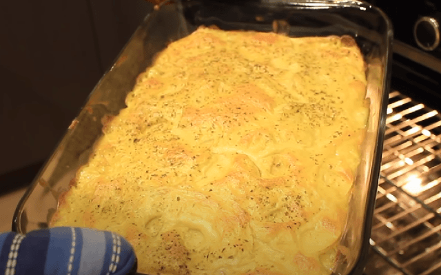 Batata gratinada de forno