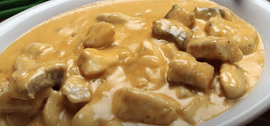 Strogonoff de peixe delicioso