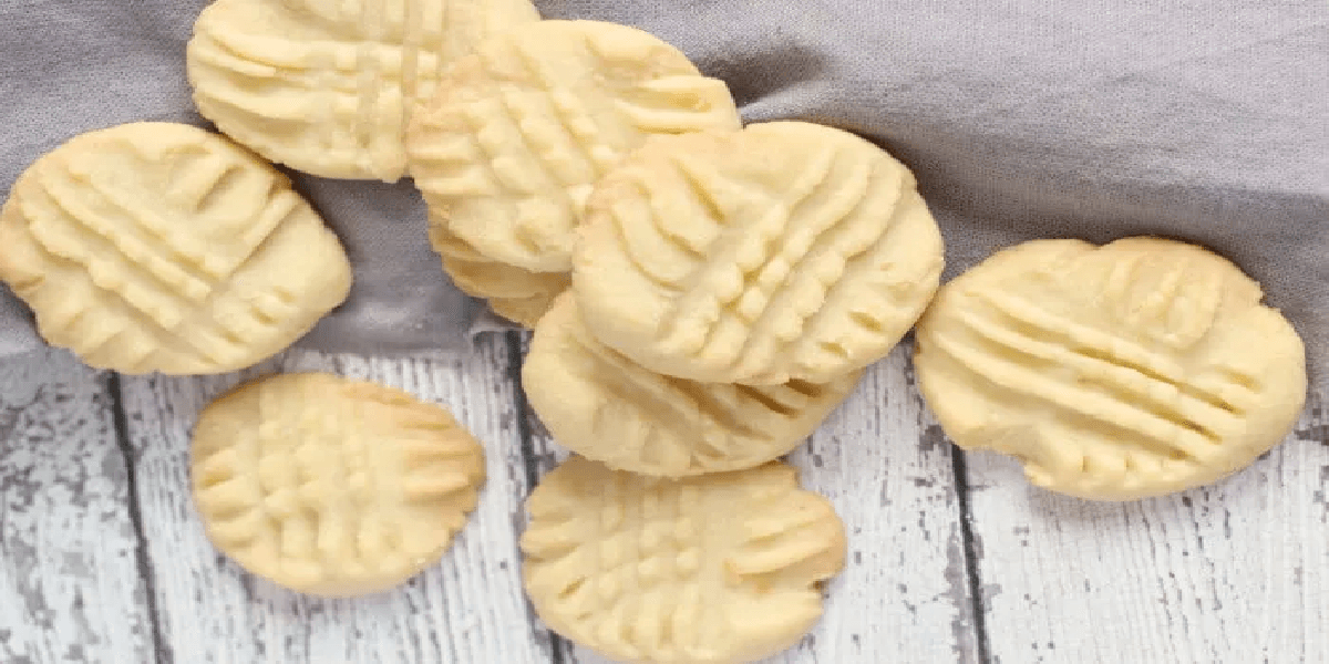 Biscoito amanteigado de amido de milho