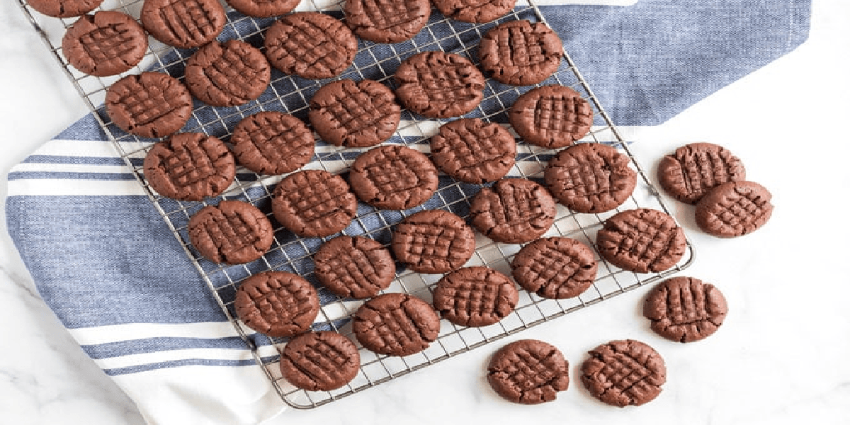 Biscoito amanteigado de chocolate