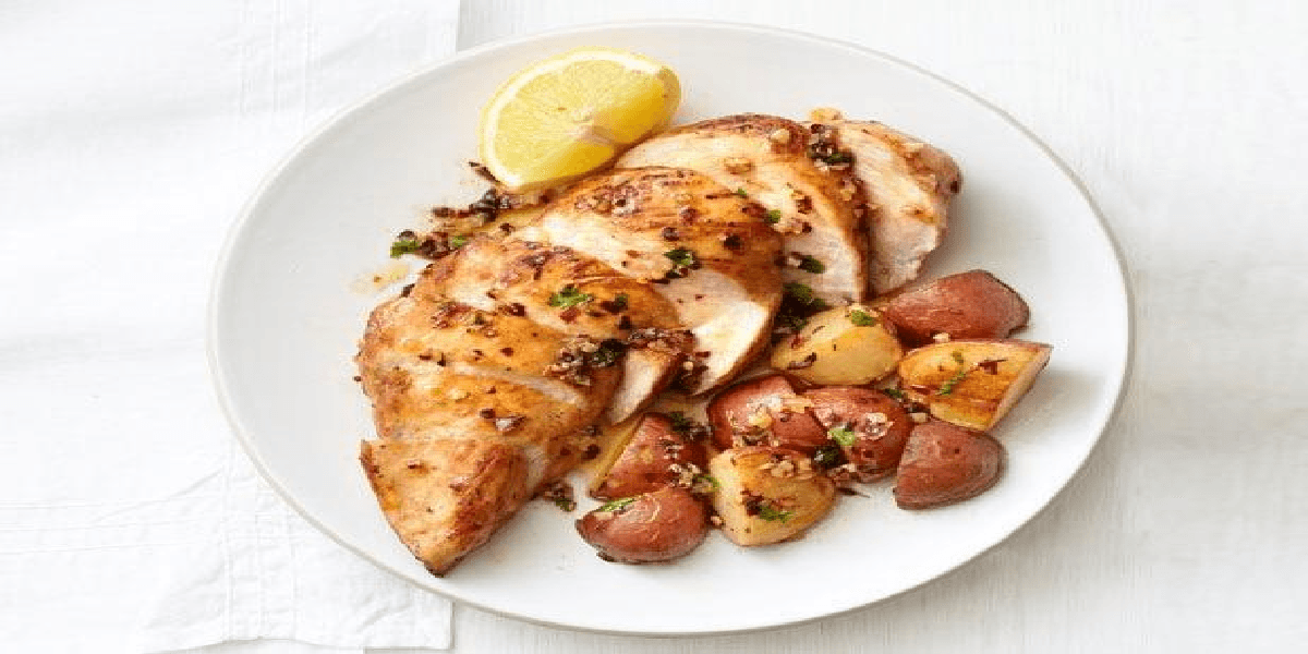 Receita de Frango no forno com batatas