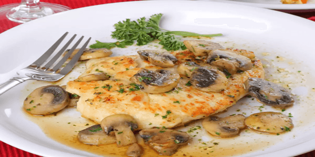 Receita de Peito de frango com cogumelos