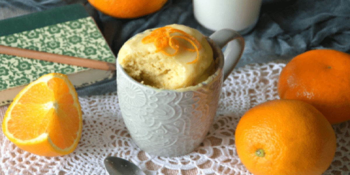Receita de Bolo de caneca de laranja