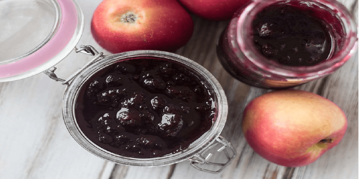 Receita de Geleia de amora com maçã diet