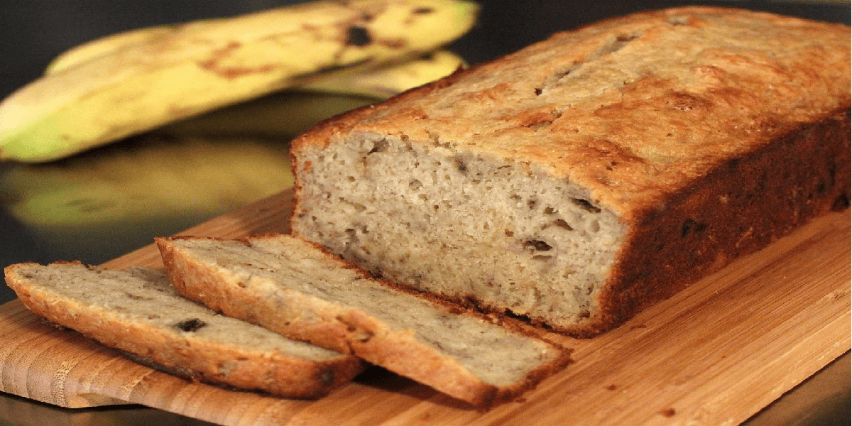 Receita de Pão de banana da terra fit