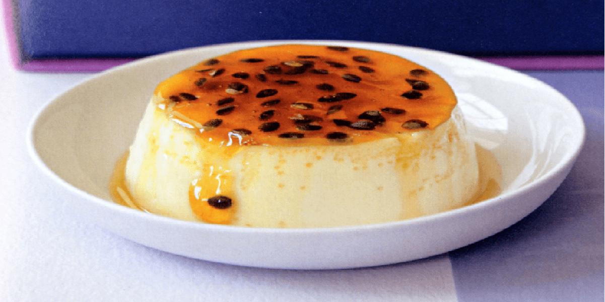 Receita de Flan de maracujá com iogurte
