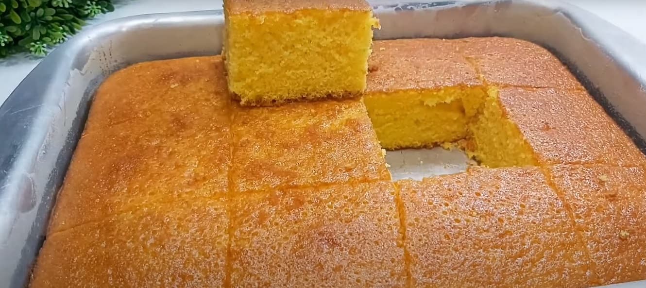 Bolo de Fubá com Maizena e Coco