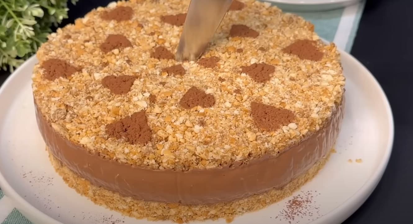 Cheescake de doce de leite com amendoim Nome da receita