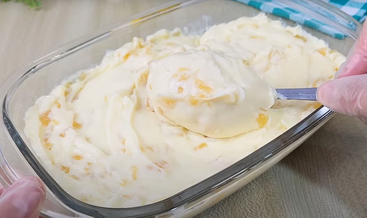Creme Belga de abacaxi cremoso