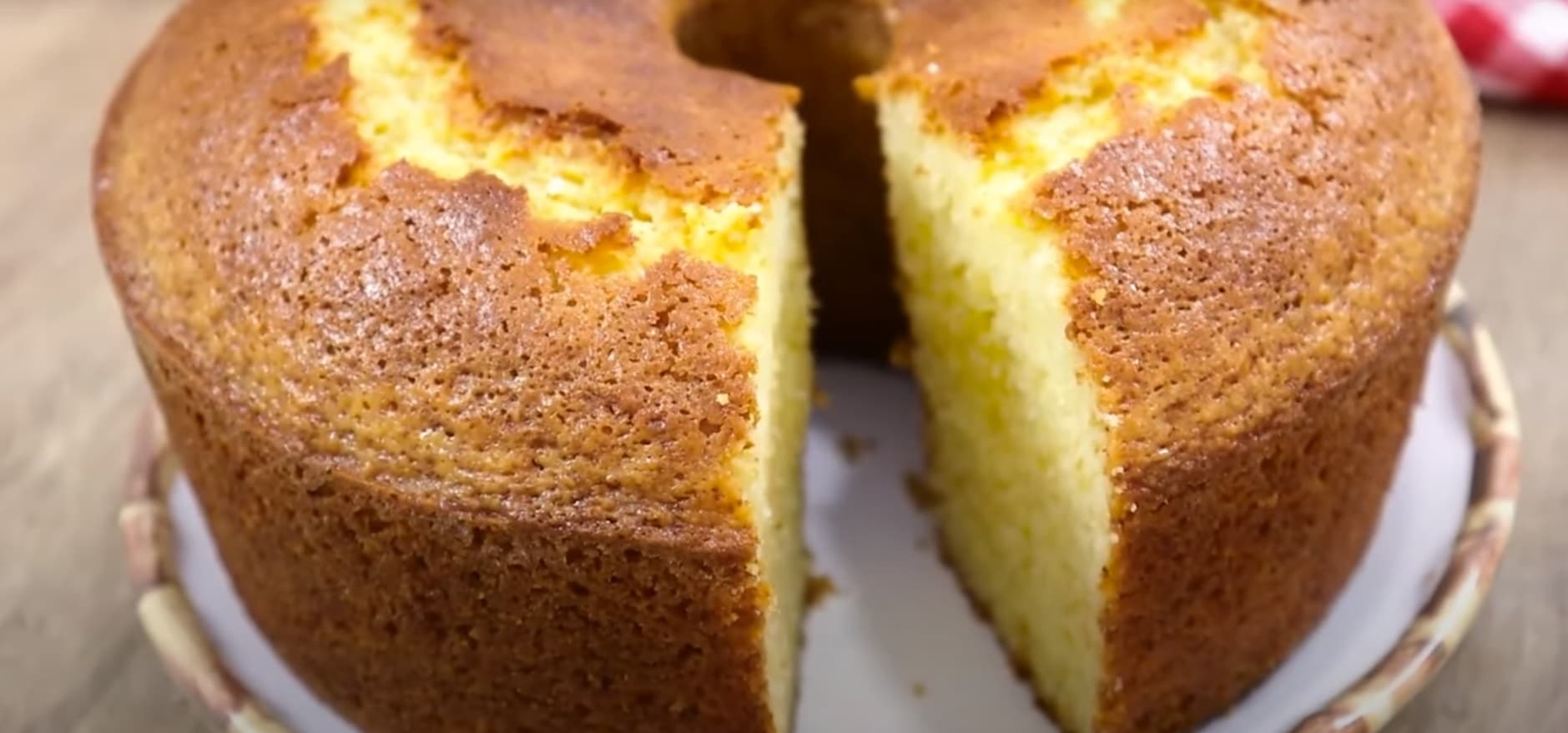Bolo Fofinho de Fubá com Trigo