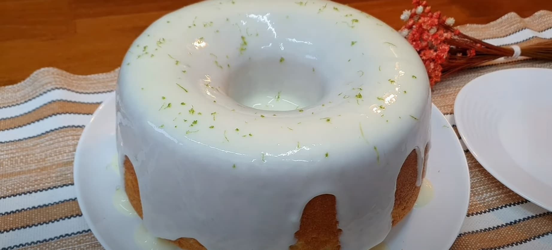 Bolo de limão vegano