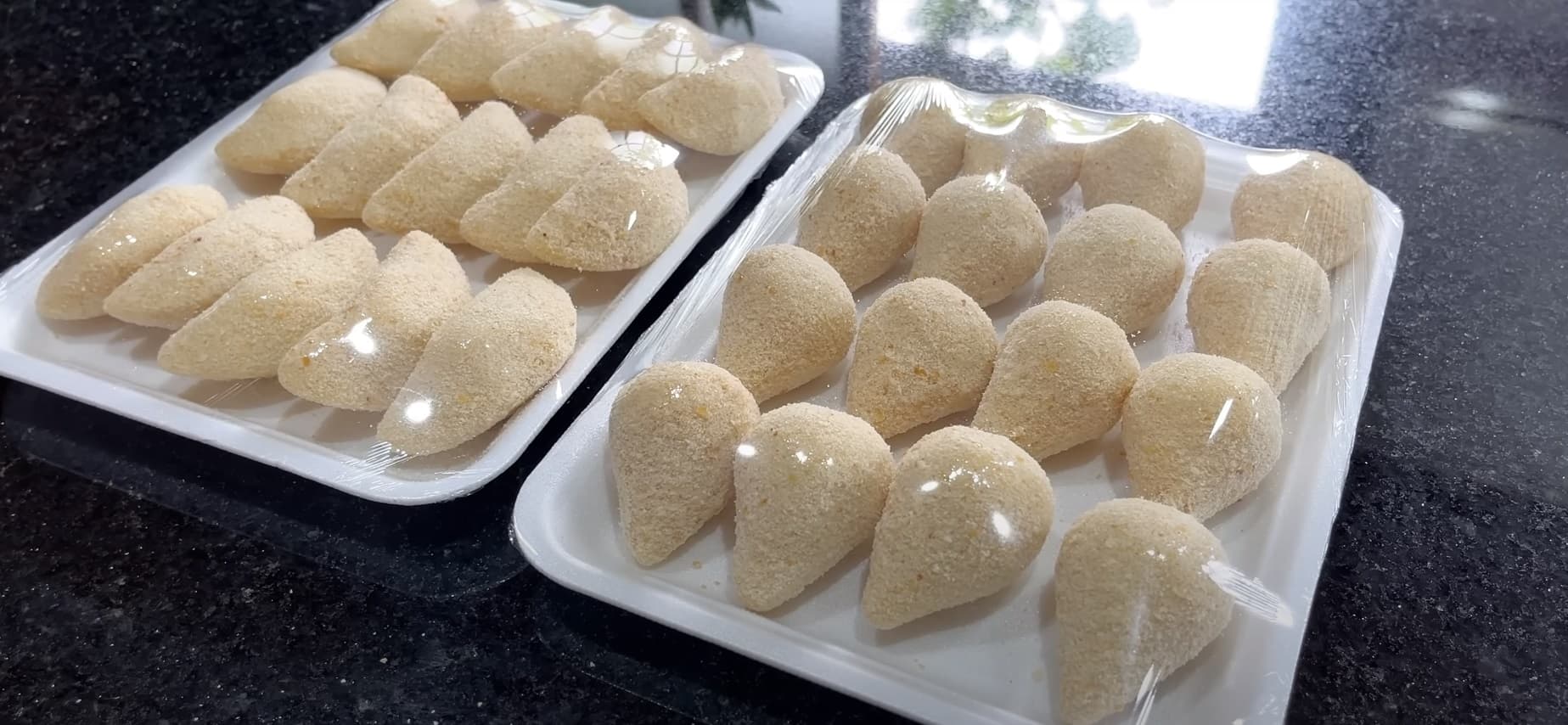 Coxinha caseira  ideal para congelar