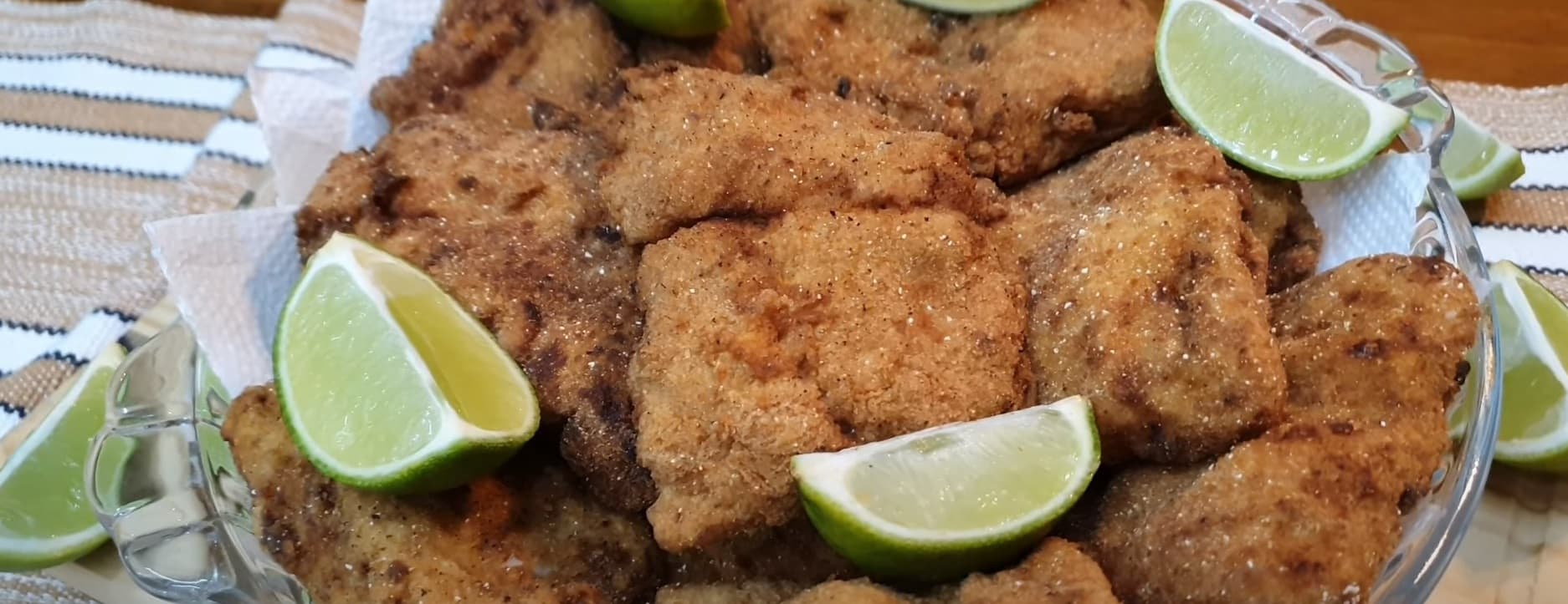 Filé de peixe sequinho e crocante