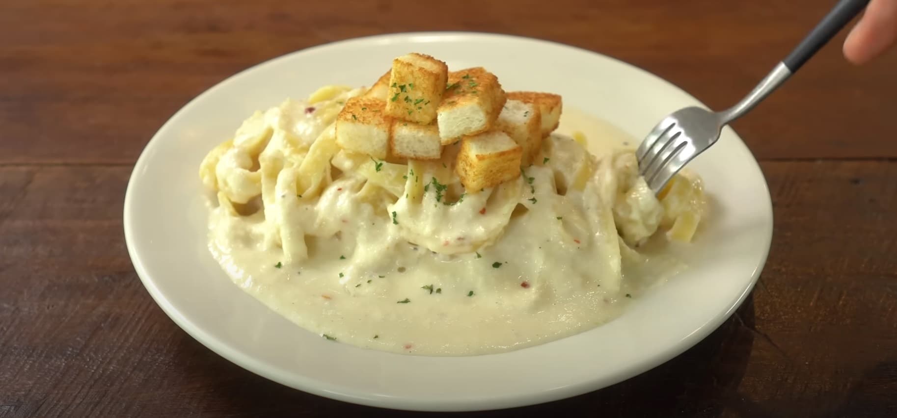 Macarrão com Creme de Cebola cremoso