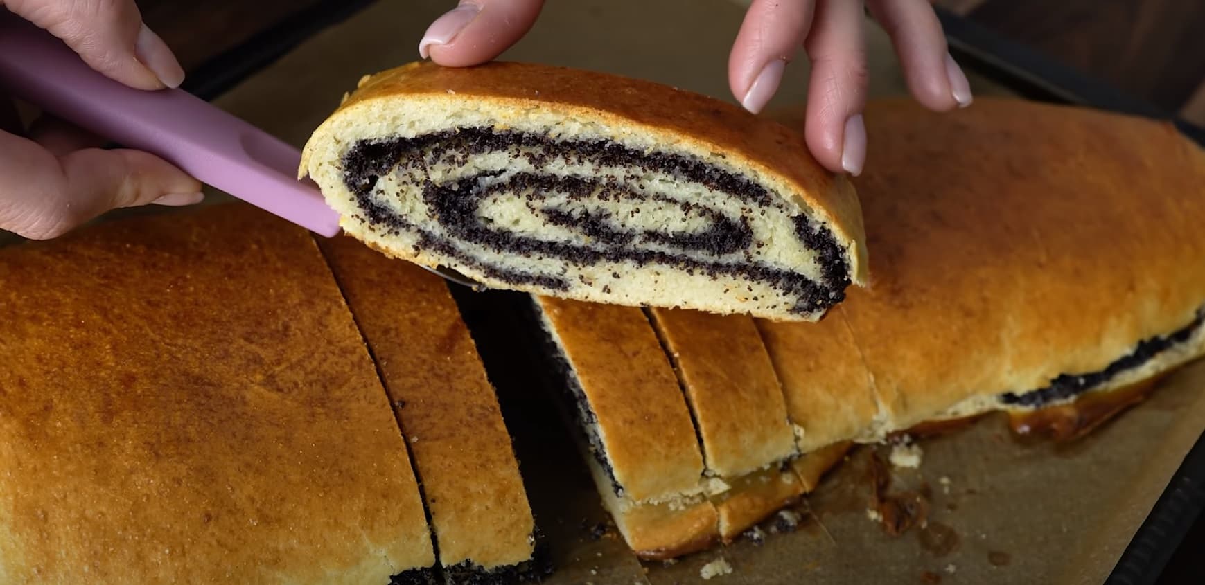 Pão Espiral de Manteiga com Chocolate