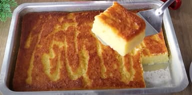 Bolo de mandioca de liquidificador