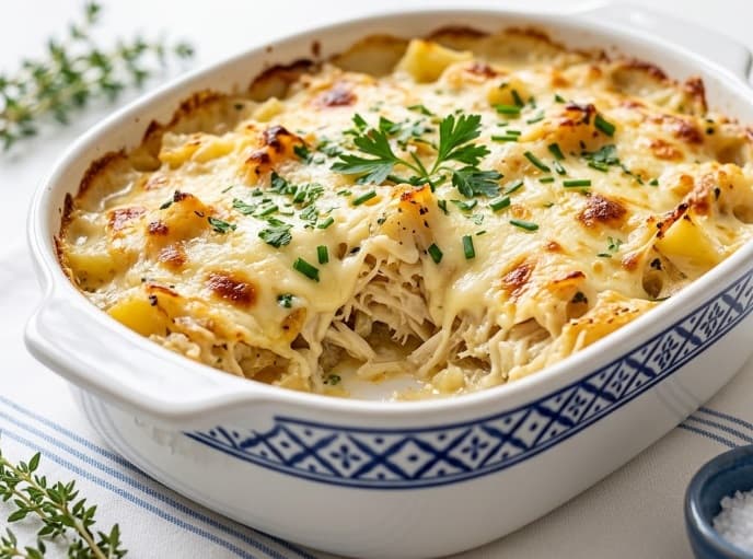 Frango gratinado de Natal