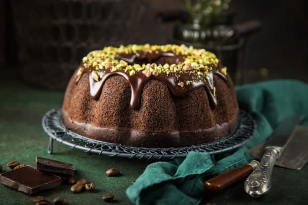 Bolo de chocolate com café