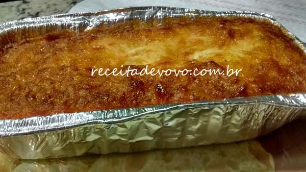 Bolo de curau de milho