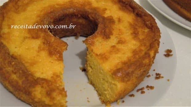 Bolo de milho de liquidificador