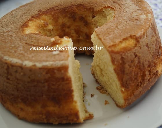 Bolo de trigo bem fofinho