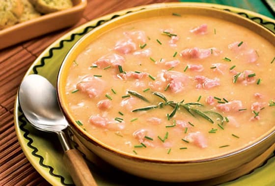 caldo de abóbora com Linguiça