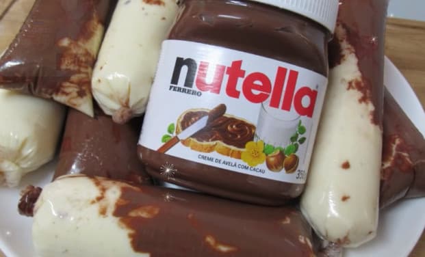 Geladinho gourmet ninho com nutella