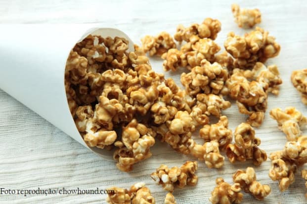 Pipoca doce caramelada fácil