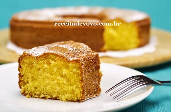 Receita de bolo de fubá fofinho