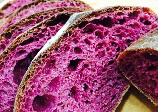 receita de pão caseiro de batata-doce roxa
