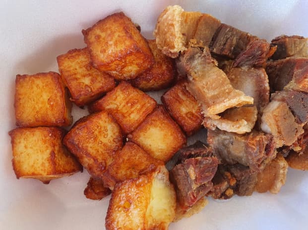 Toucinho de barriga sequinho na panela de pressão