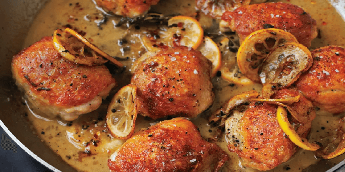 Receita de Frango de Natal assado com laranja e alecrim