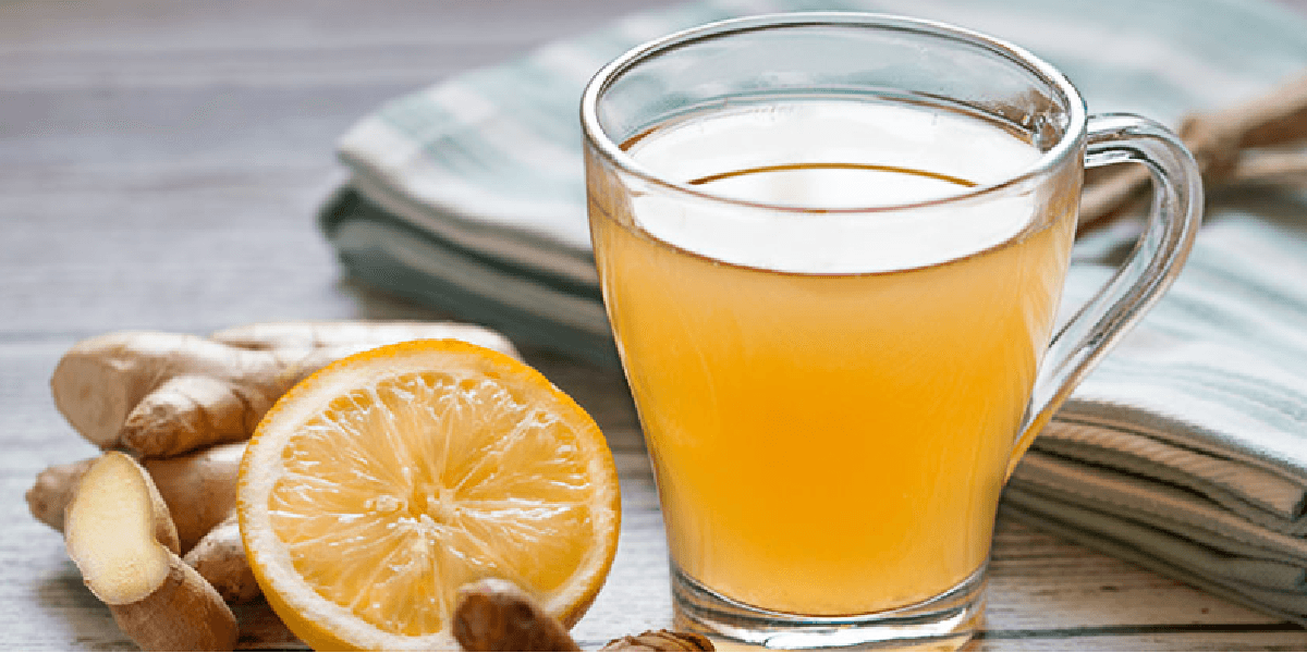 Chá de laranja com gengibre para gripe e resfriados