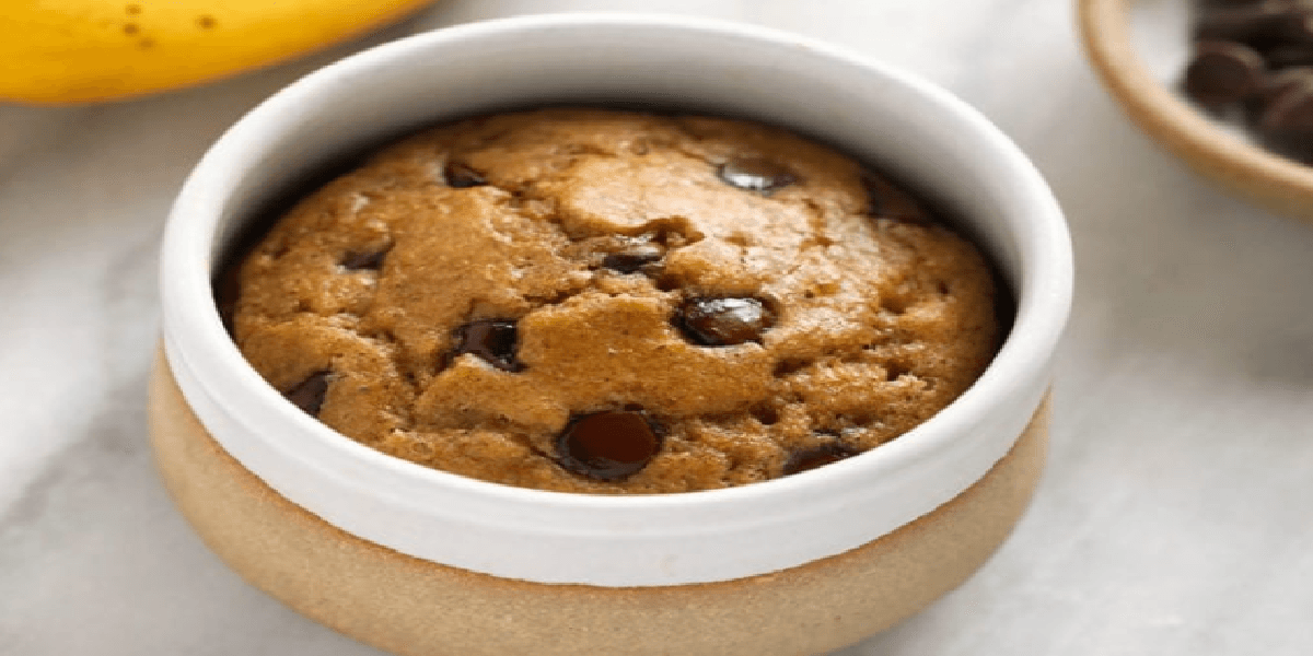 Receita de Bolo de banana de microondas fit