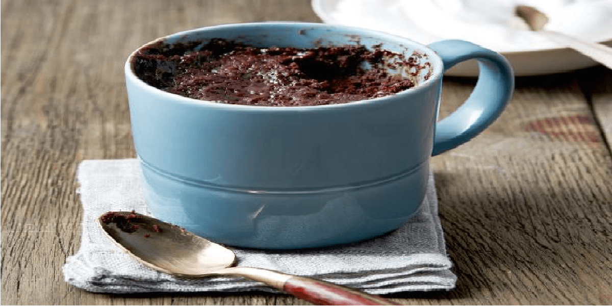 Receita de Bolo de chocolate de xícara no microondas