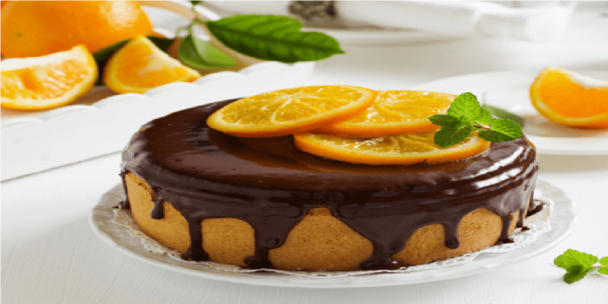 Receita de Bolo de laranja com cobertura de chocolate
