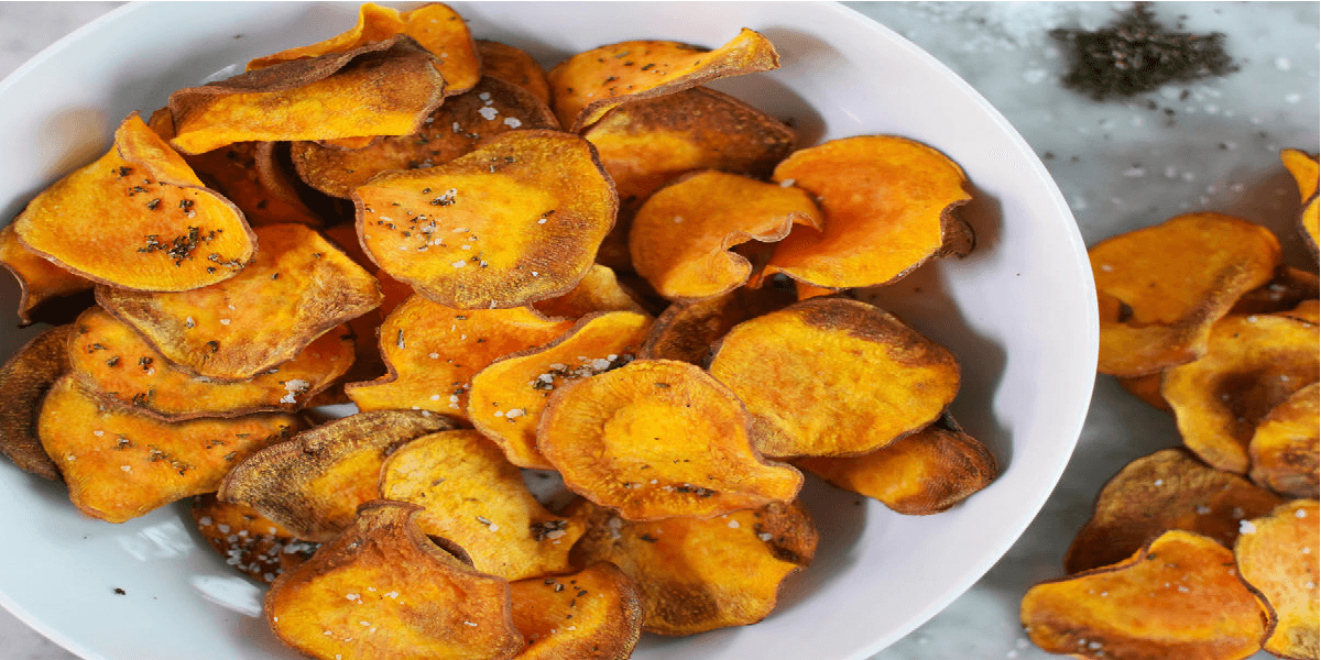 Receita de Chips de batata doce na AirFryer