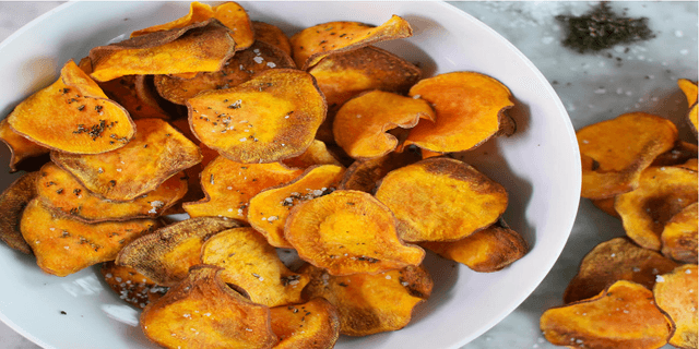Receita de Chips de batata doce na AirFryer
