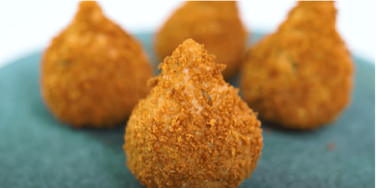 Receita de Coxinha de abóbora com frango low carb