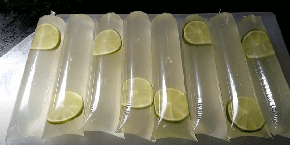 Receita de Geladinho de caipirinha de limão